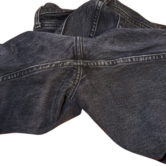 Abercrombie & Fitch The Skinny High Rise Jeans Raw Hem Black Size 29 8R - Picture 7 of 7